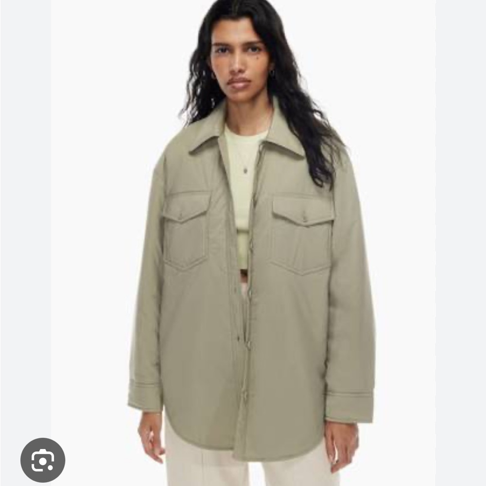 Aritzia Wilfred Free The Ganna Insulated Jacket Dry Basil Green